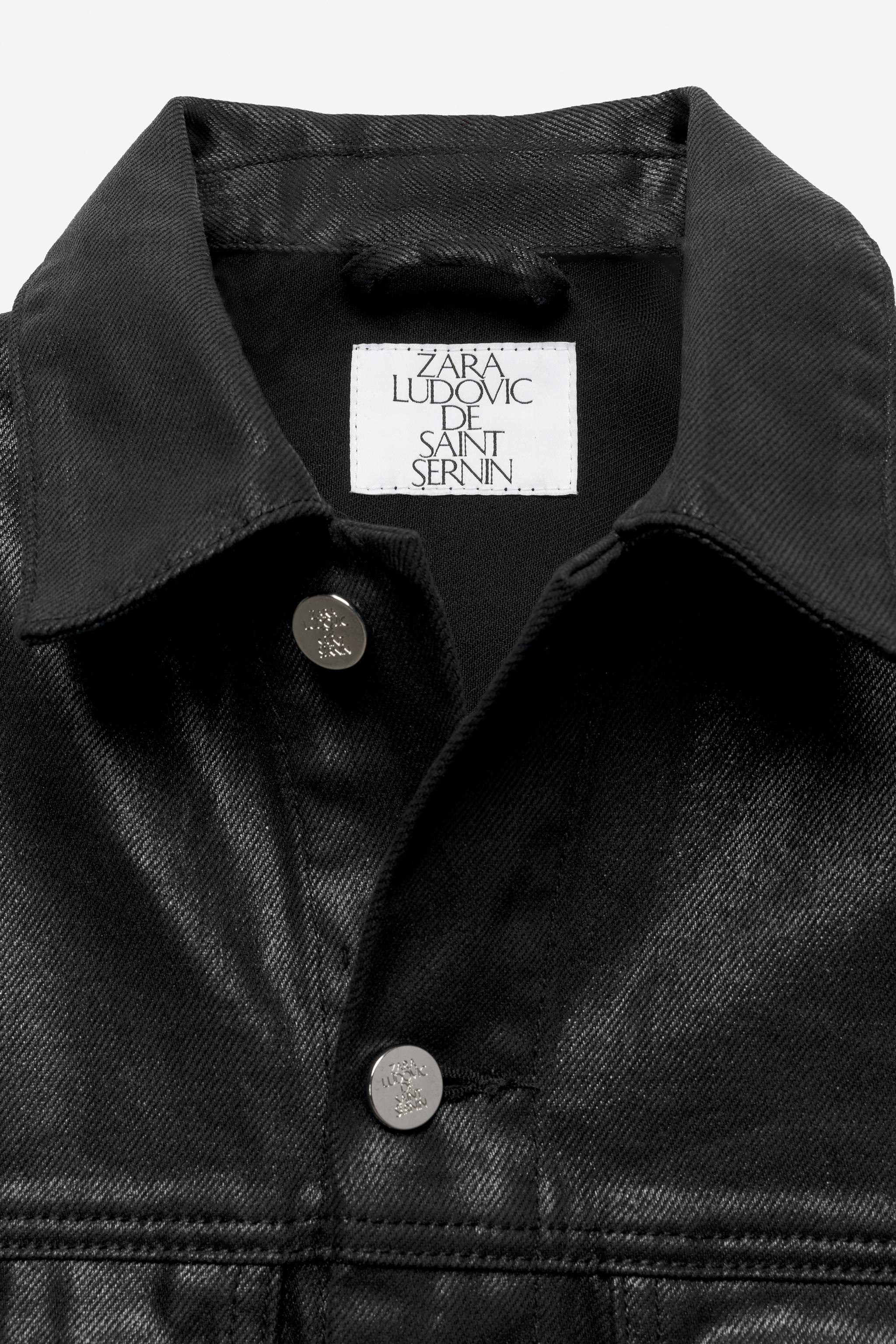 LUDOVIC DE SAINT SERNIN x ZARA WAXED DENIM JACKET