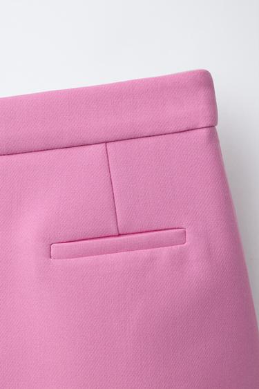 SKIRT WITH RHINESTONE BUTTONS - Pink by Zara - Image 3
