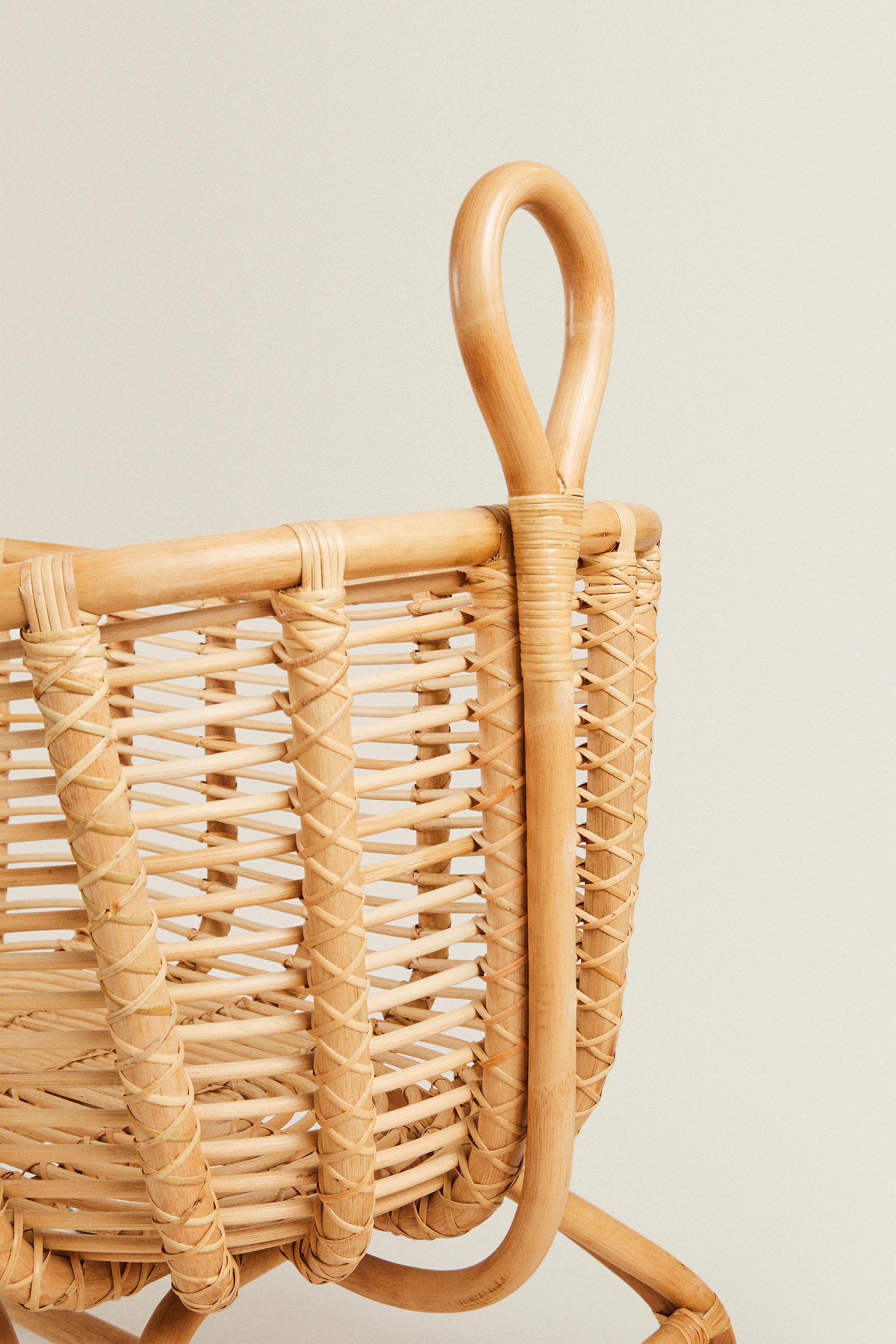 Babykorb aus Rattan mit Rollen - Stilvoll & Praktisch