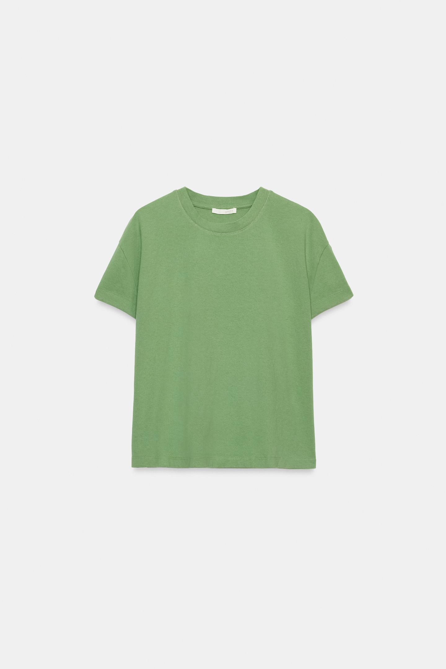 Женская футболка Zara Short Sleeve, цвет: Зелёный