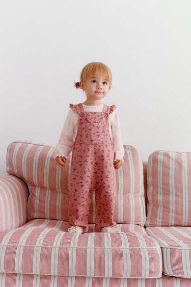 BODY EN MAILLE AJOURÉE À COL DENTELLE - Rose clair de Zara