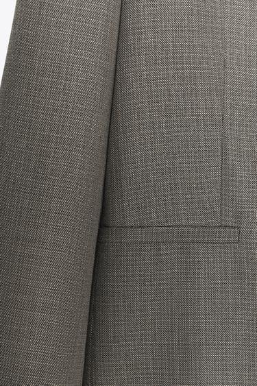 BLAZER CROISÉE ÉPAULETTES - Sable / Noir de Zara - Image 9