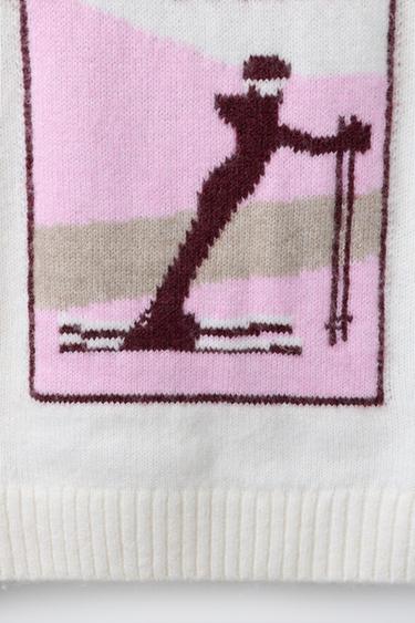 PULL EN MAILLE ESQUIEUSE SKI COLLECTION - Écru de Zara - Image 3