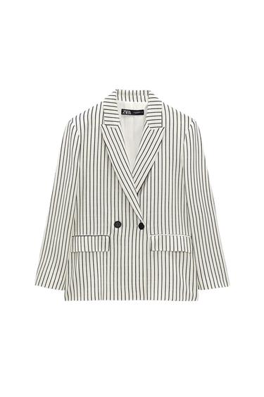 OVERSIZED STRIPED BLAZER