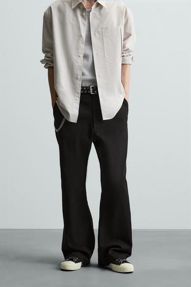 PANTALÓN FLARE FIT - Negro de Zara