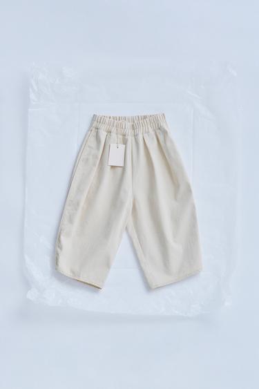 Zara ZARA TIMELESS - BAGGY PANTS - Ecru - Image 0