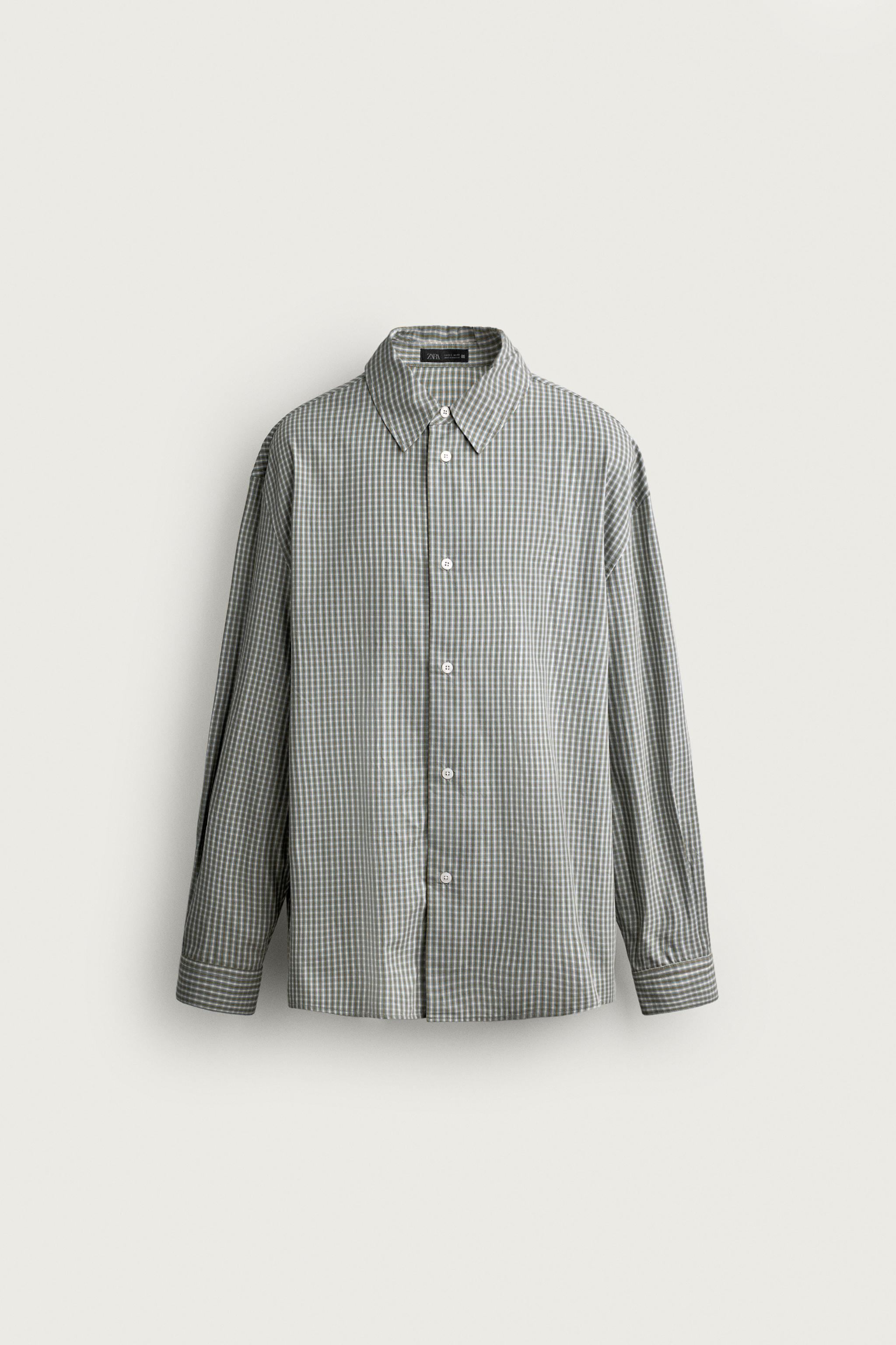 CHEMISE RELAXED FIT CARREAUX