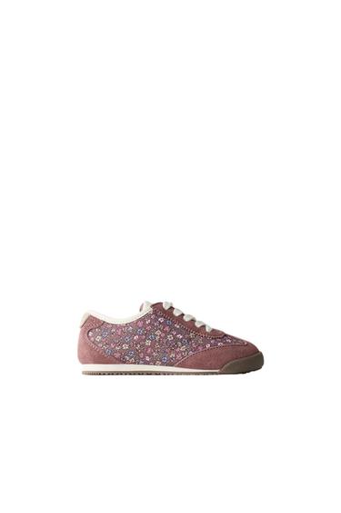 SNEAKER MIT BLUMENMUSTER - Braun von Zara - Bild 0