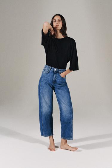 JEANS Z1975 BARREL - Azul medio de Zara