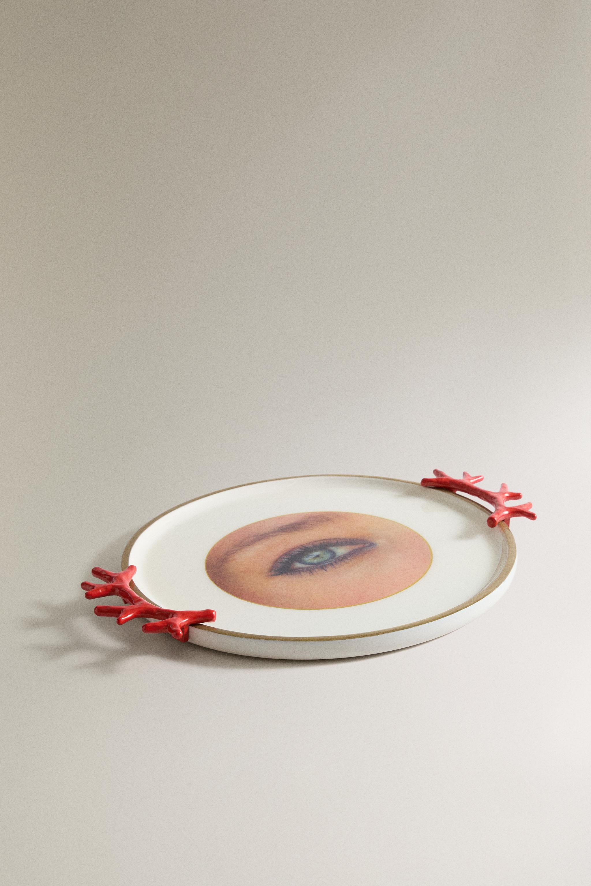 DECORATIVE CORAL TRAY | MARISA BERENSON — Coral