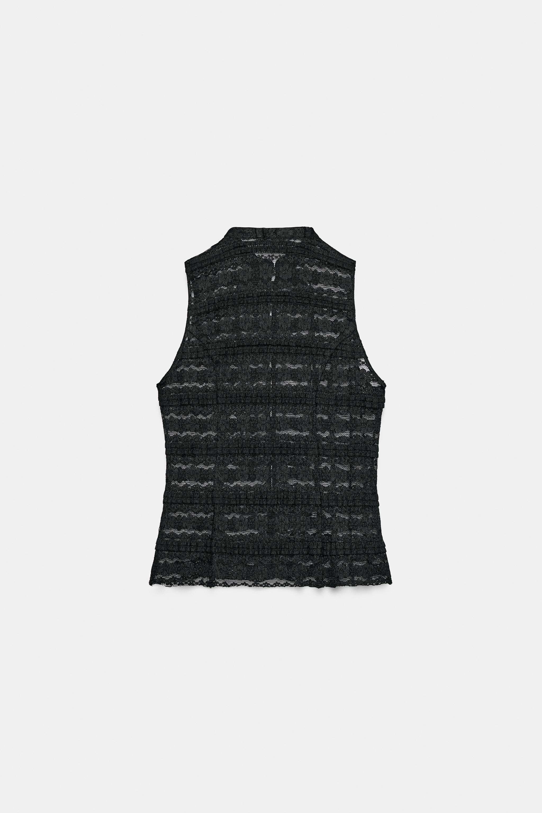 LACE FROG FASTENING TOP