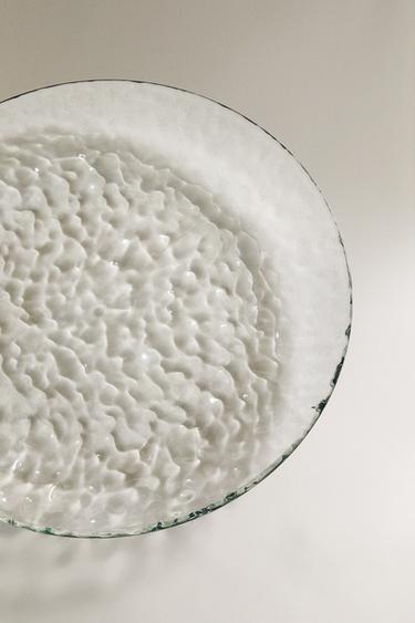 TEXTURED ACRYLIC DINNER PLATE - Green / Blue by Zara - Image 2