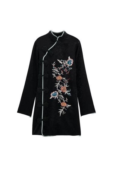 VESTIDO JACQUARD BORDADOS