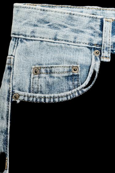 ZW COLLECTION ANKLE BALLOON MID-WAIST JEANS - Light blue by Zara