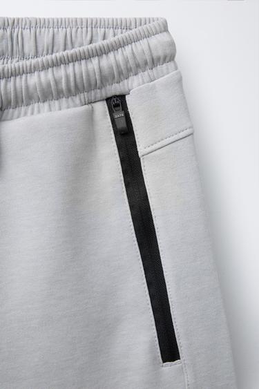 BERMUDA SPORT ZIPS CONTRASTANTS - Gris de Zara - Image 3
