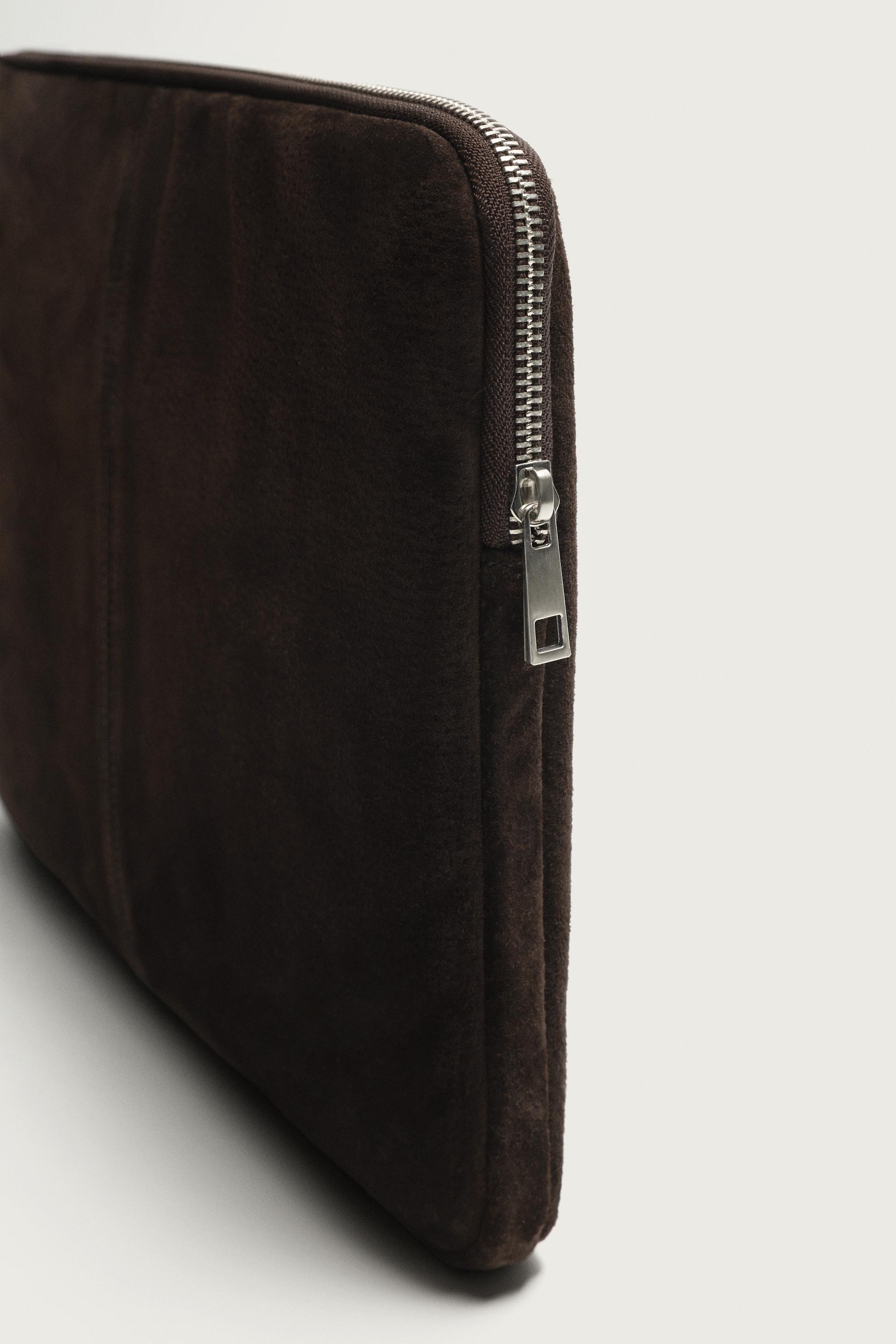 Мужские сумки Zara LEATHER LAPTOP SLEEVE — фото 3