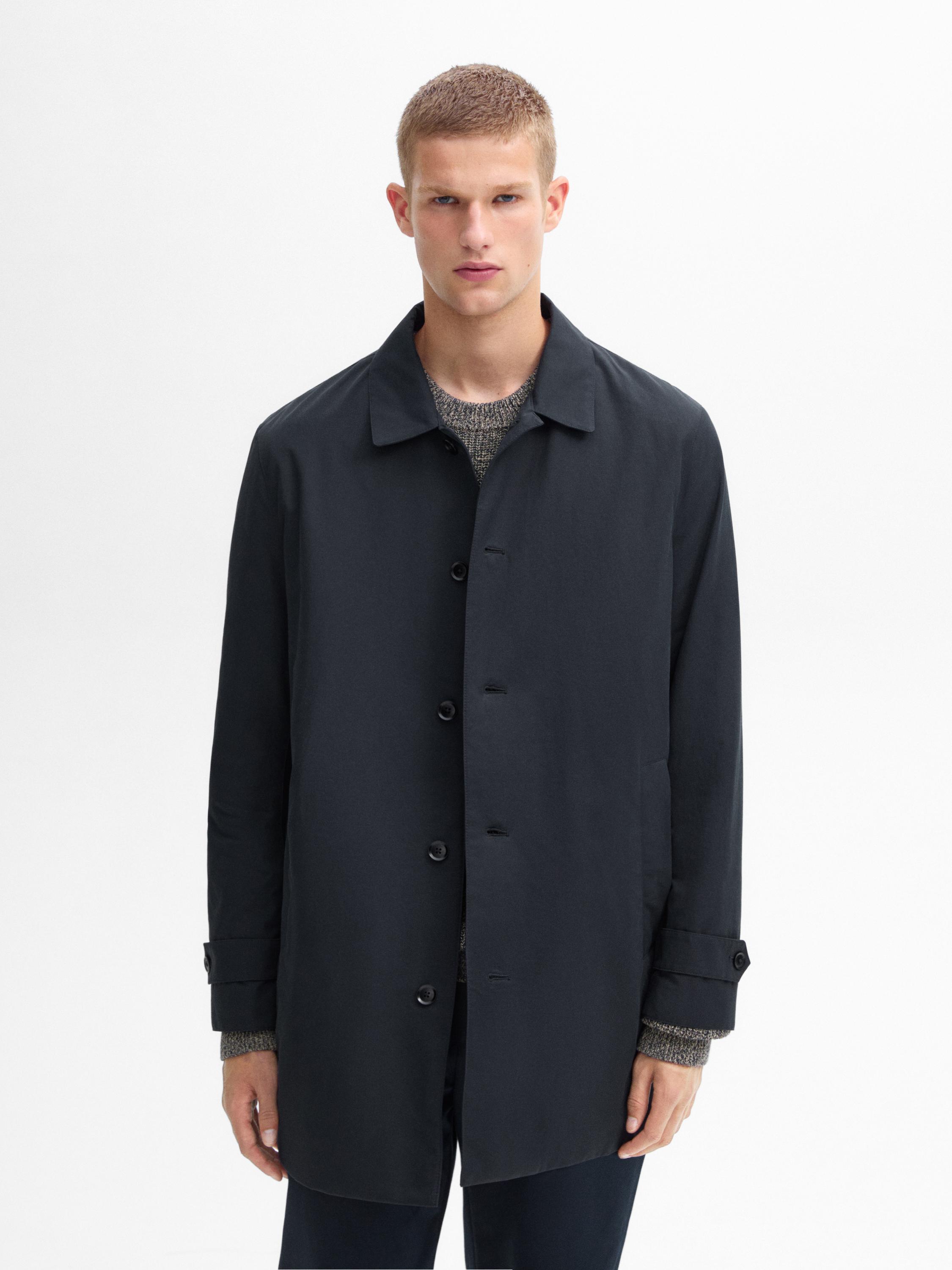 Zara navy trench 2024 coat