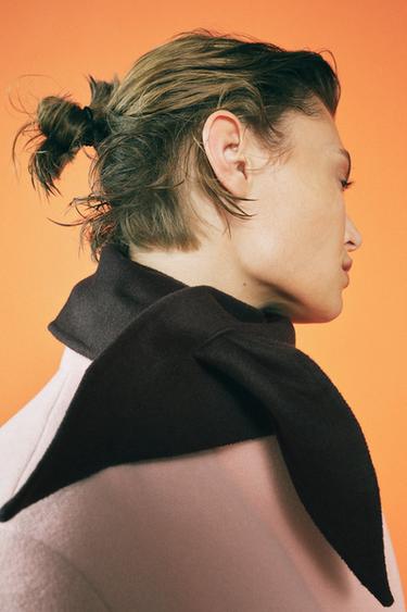 Zara BANDANA WITH WOOL - Brown