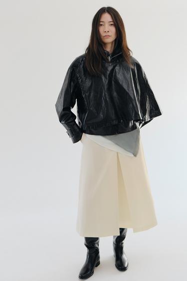 プリーツレイヤードスカート ZW COLLECTIONエクリュZaraのプリーツレイヤードスカート ZW COLLECTION - エクリュ 