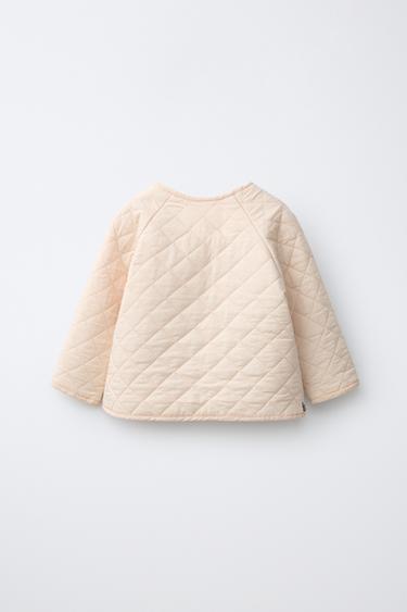 VESTE MATELASSÉE BRODÉE - rose poudré de Zara - Image 1