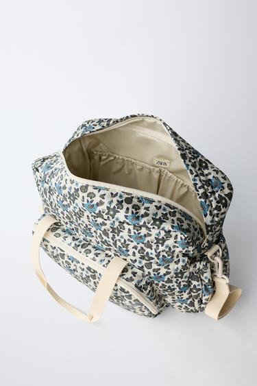 SAC MATERNITÉ À FLEURS - Bleu de Zara - Image 3