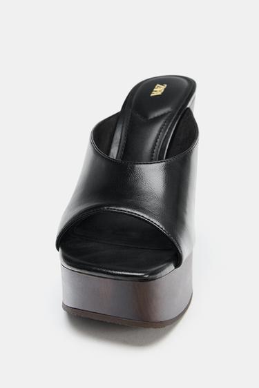 PLATFORM SANDALS - Black by Zara - Image 6