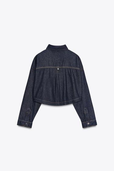 Z1975 SHORT DENIM SHIRT - Blue by Zara - Image 6
