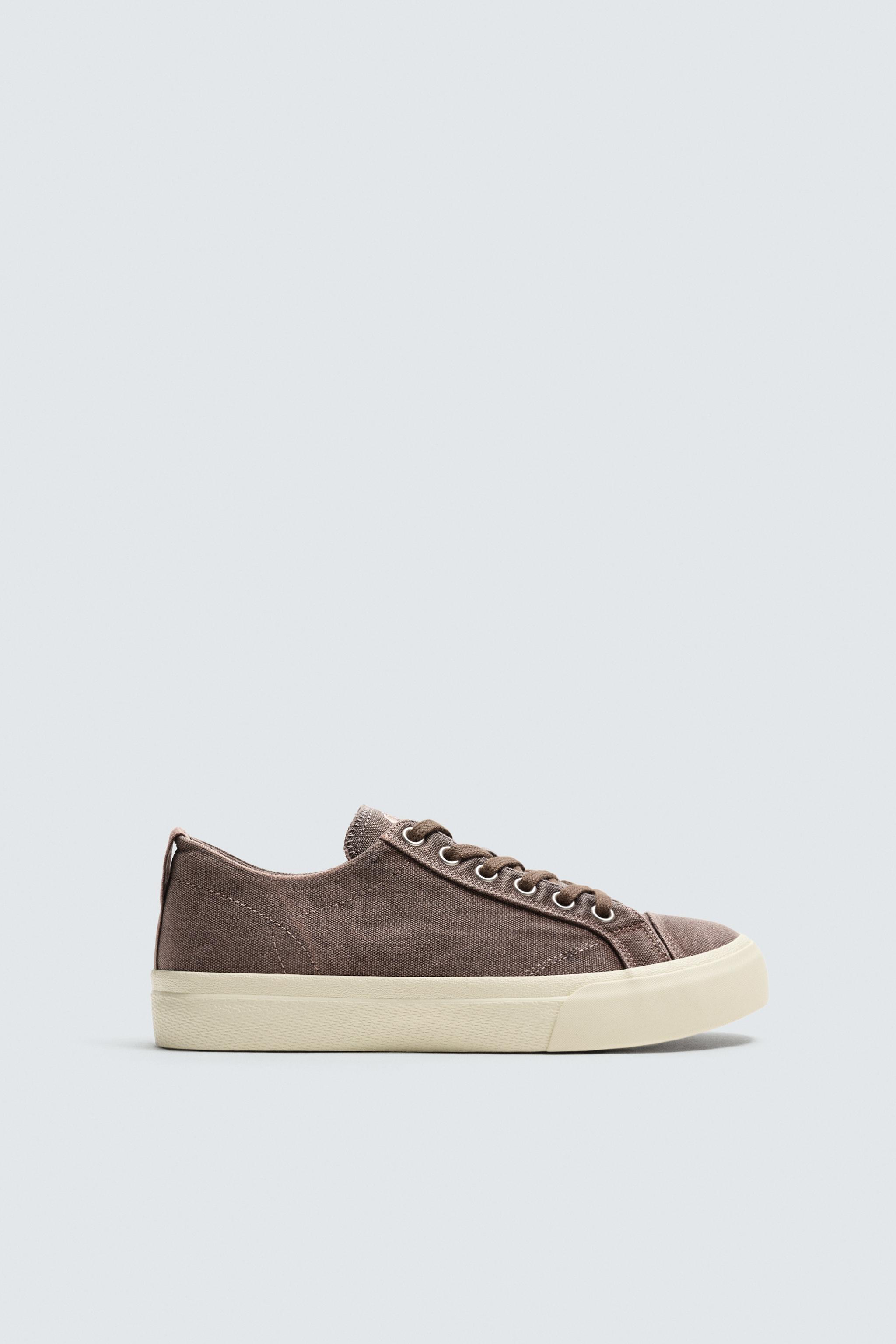 まる。 ファブリックスニーカー - ボルドー | ZARA Japan / 日本