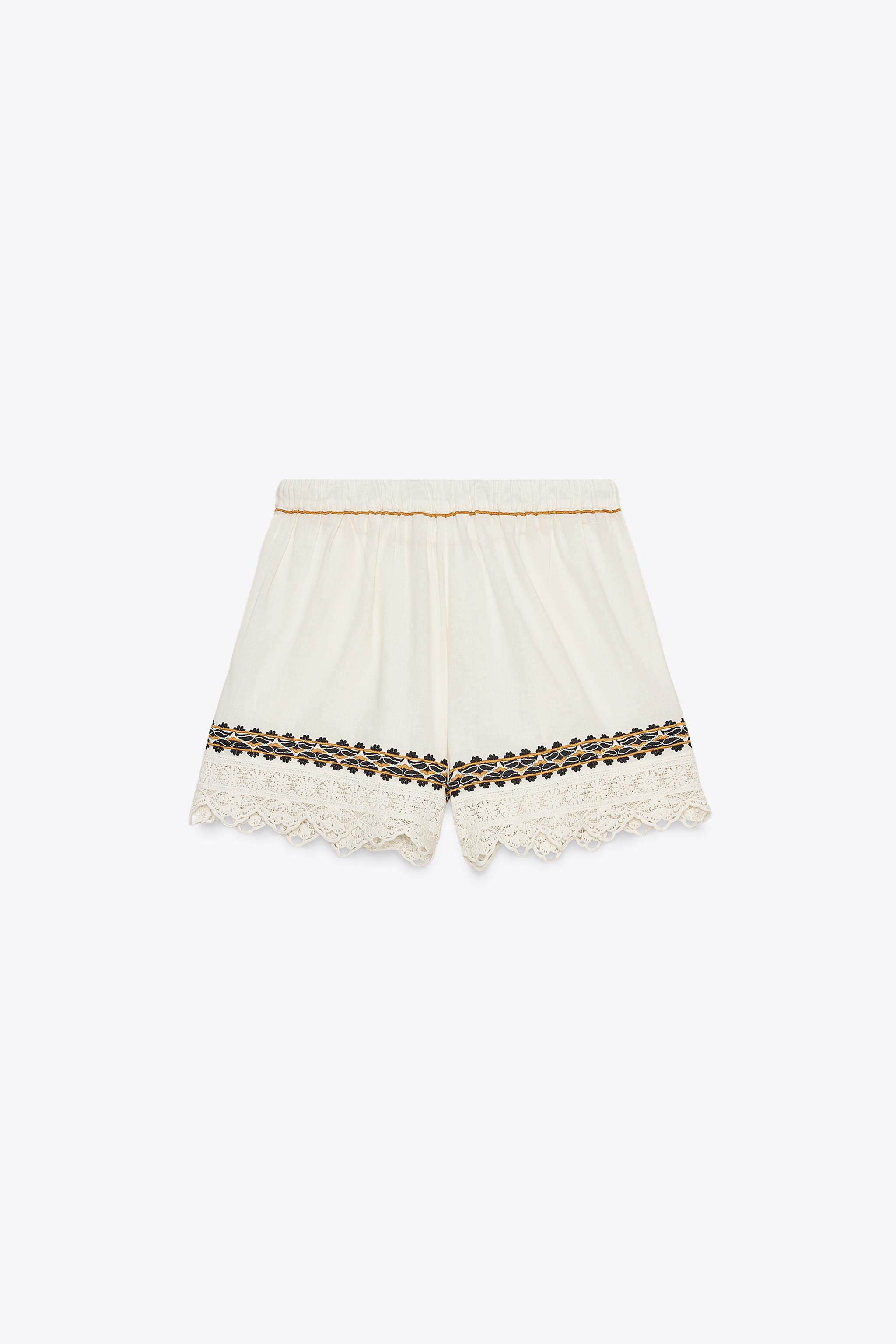 ZW COLLECTION EMBROIDERED SHORTS