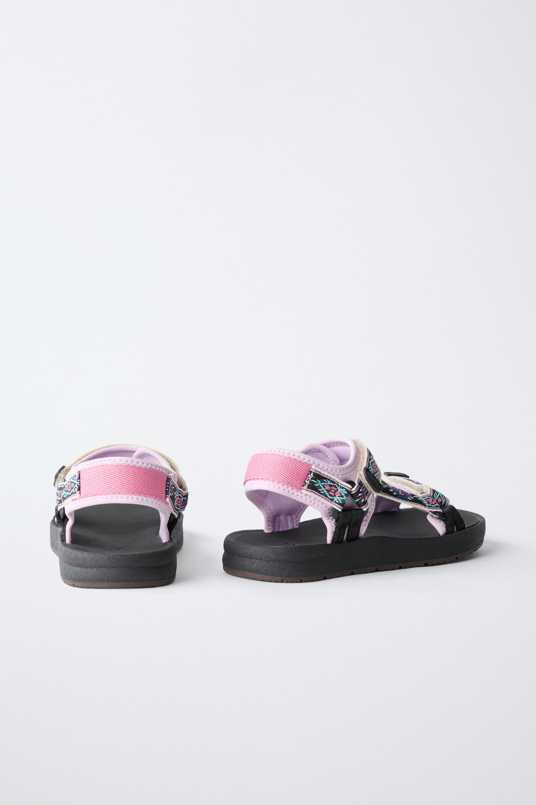 EMBROIDERED TECHNICAL SANDALS