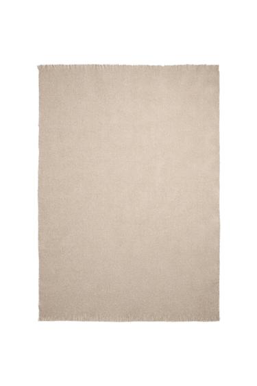 DEKEN MET FRANJES - Lichtbeige van Zara