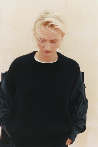 EXTRA SOFT 100% WOOL JUMPER - Black by Zara