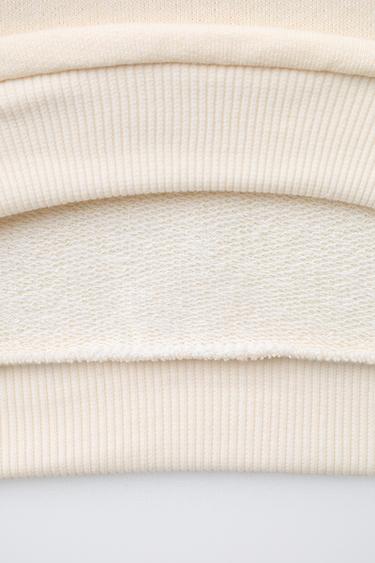 ENSEMBLE DE JOGGING SWEAT ET JOG IMPRIMÉ - Écru moyen de Zara - Image 4