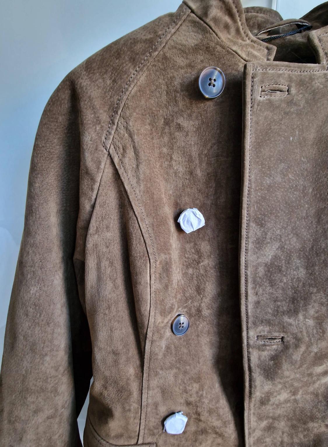 FITTED 100% LEATHER SUEDE JACKET - Image 2