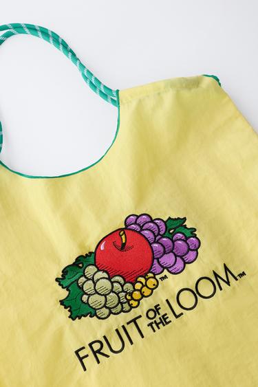 FRUIT OF THE LOOM™ LOGO PRINT TOTE BAG — Yellow 2