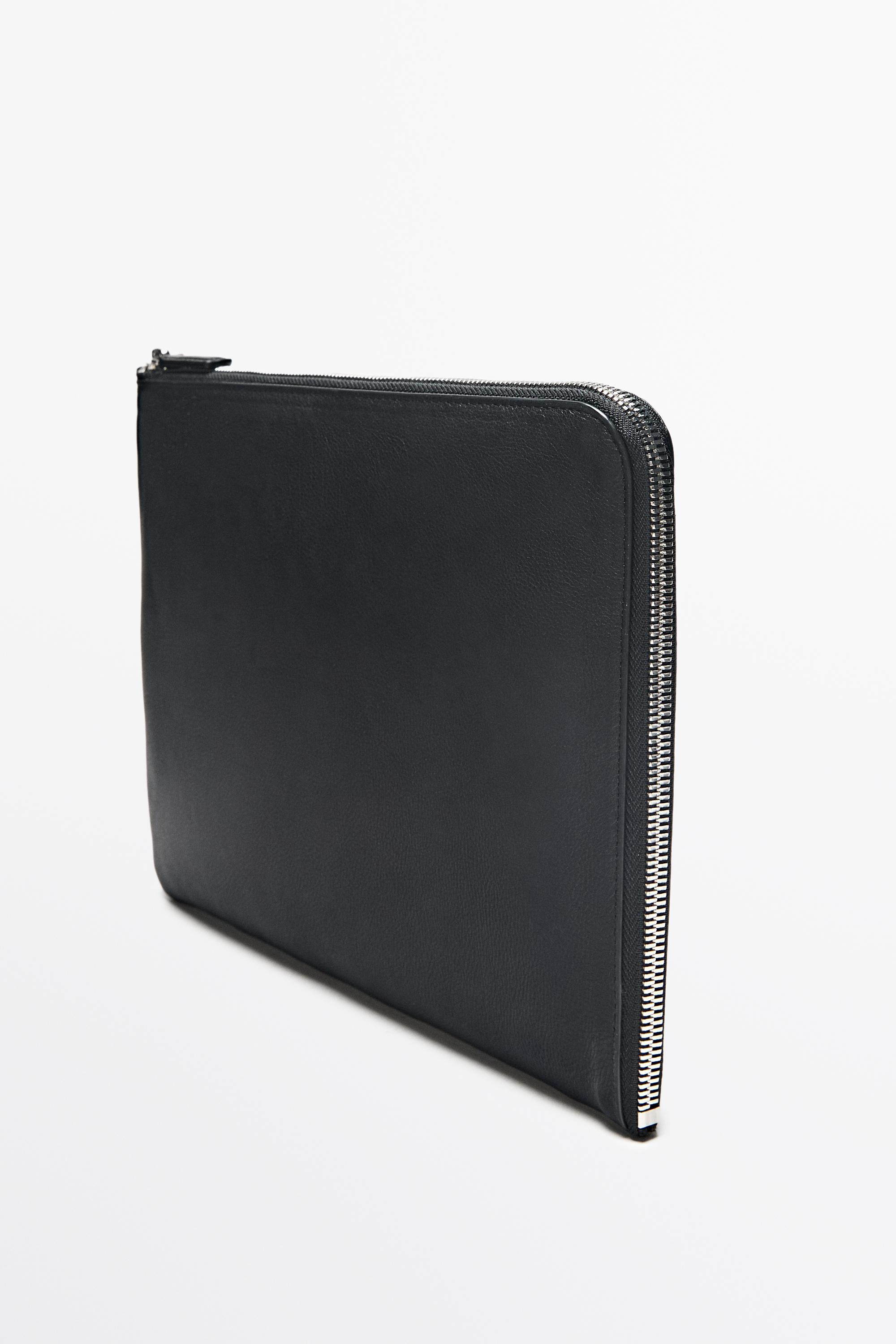 Housse S pour ordinateur portable en cuir nappa
