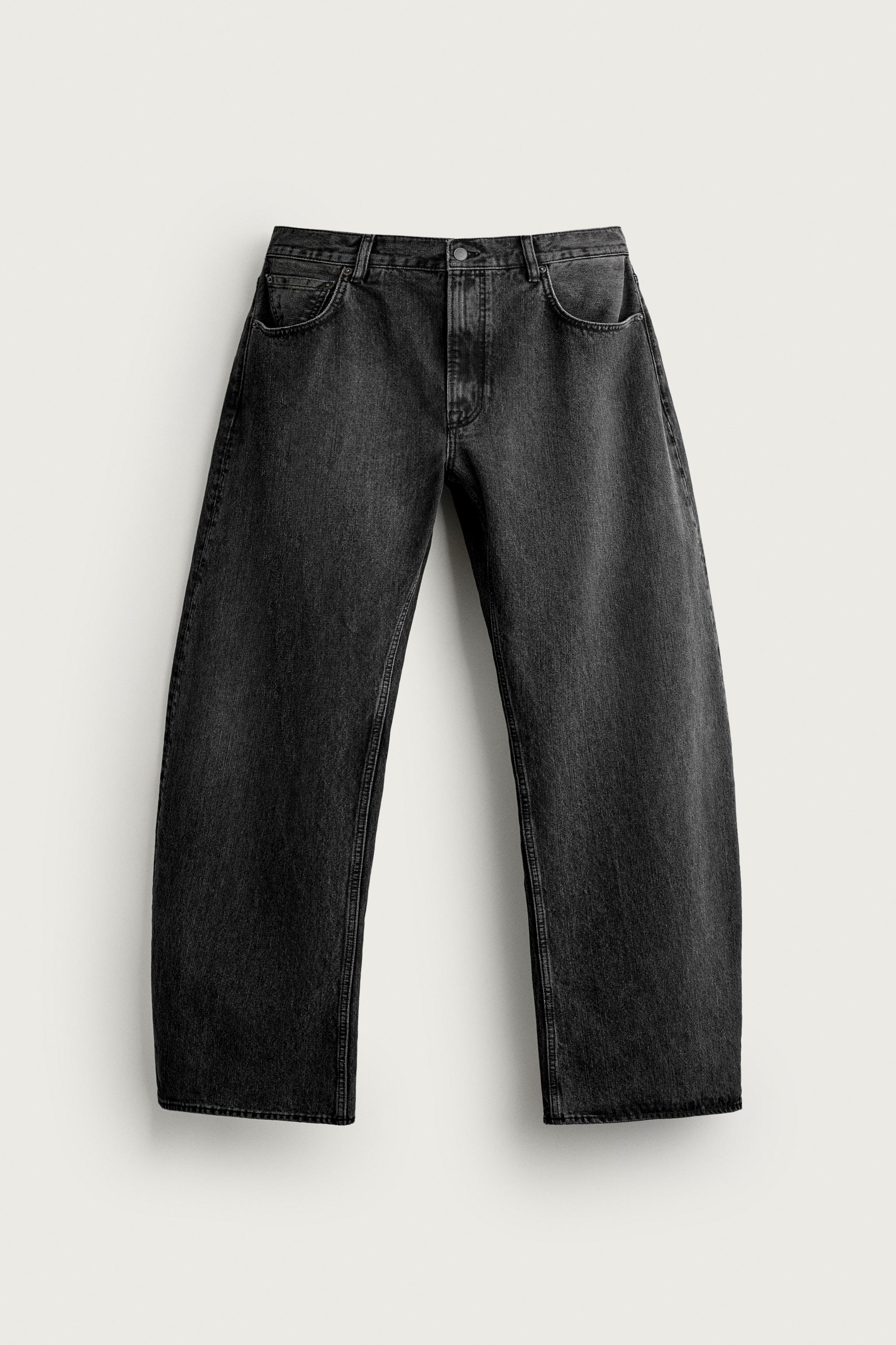 BALLOON FIT JEANS — Charcoal