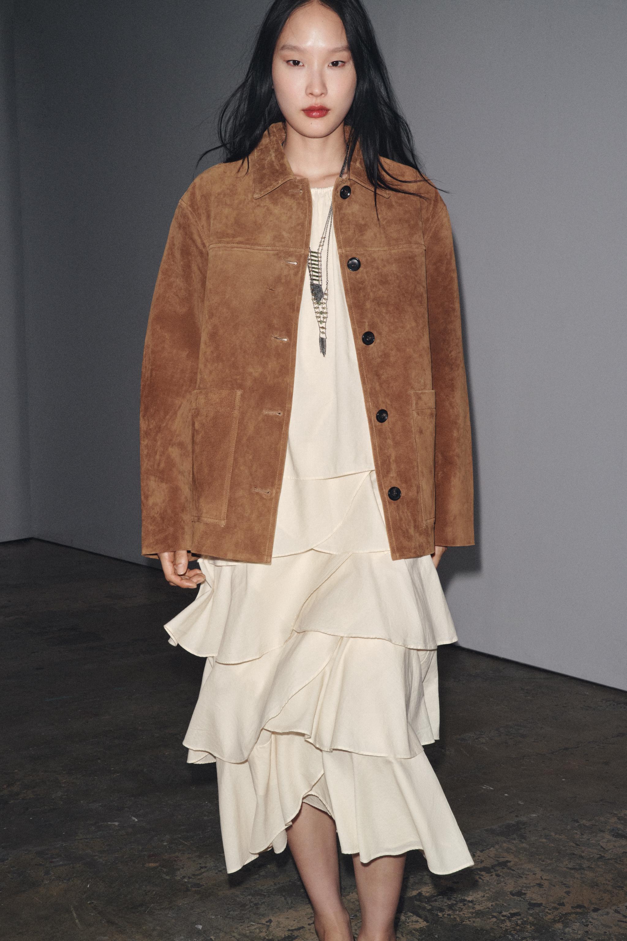 ZARA ホルターネックフリルワンピースzw collection ZARA ホルターネックフリルワンピースzw collection - メルカリ