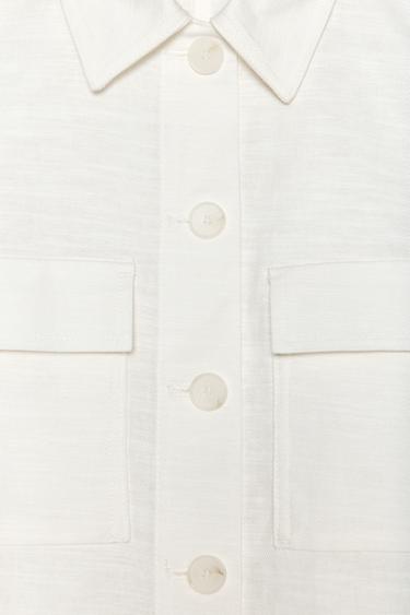 PATCH POCKET WAISTCOAT - White by Zara - Image 6