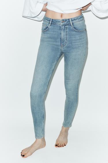 TRF SKINNY HIGH-WAIST JEANS - Light blue by Zara