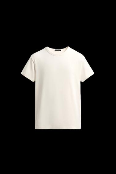 CAMISETA MUSCLE TEE FIT - Crudo de Zara - Imagen 0