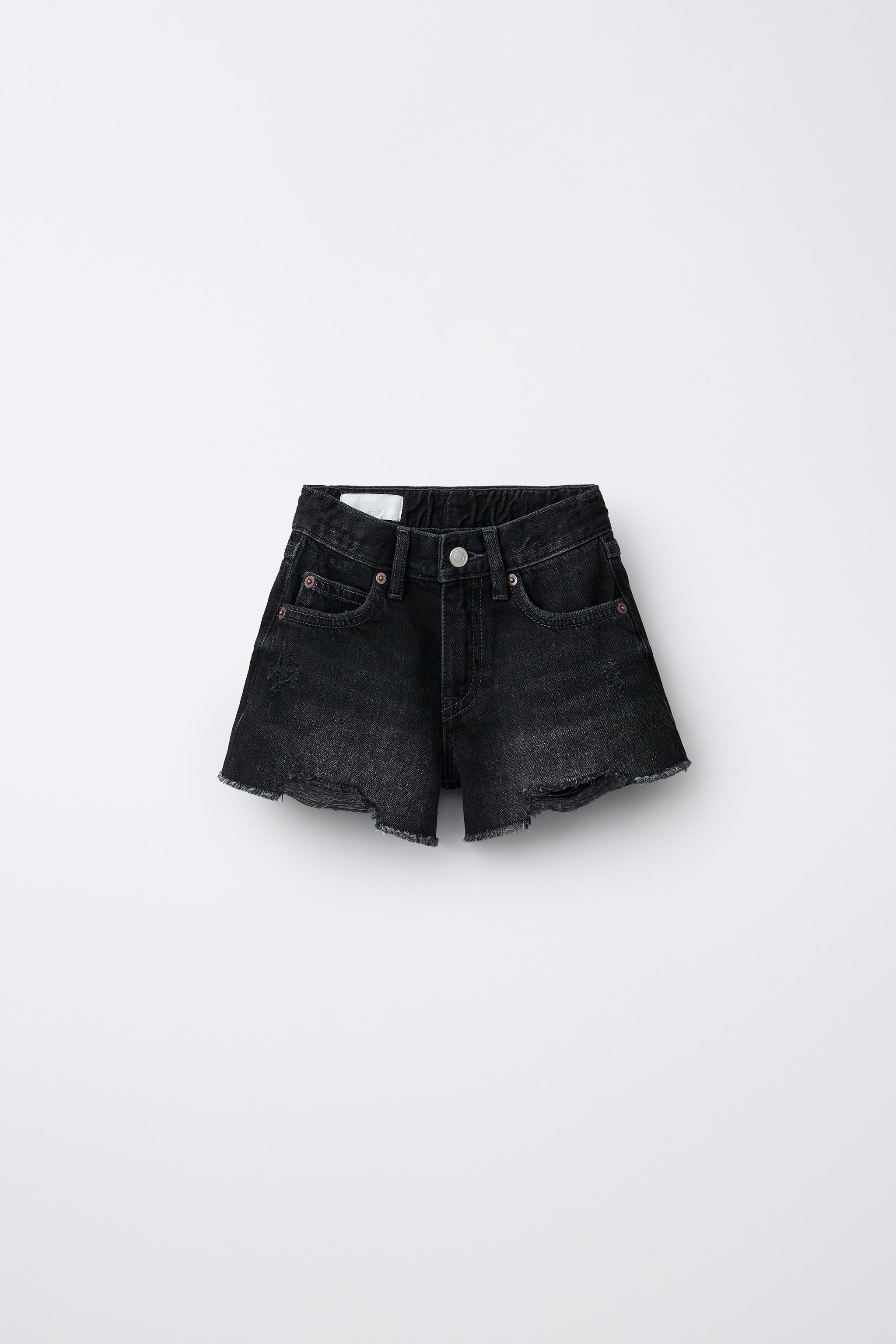 Детские шорты Zara RIPPED DENIM SHORTS