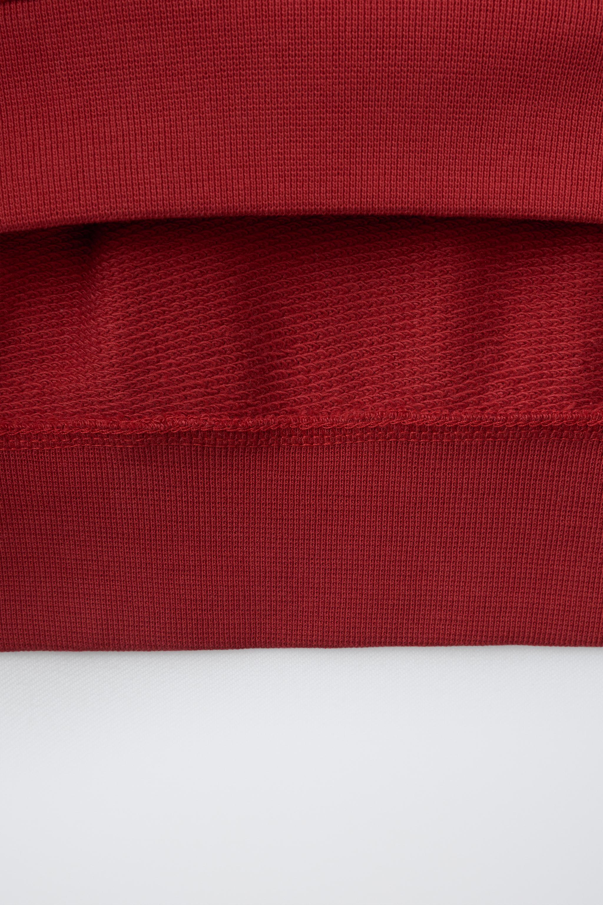 Детские худи Zara TEXT PRINT POLO SWEATSHIRT — фото 5