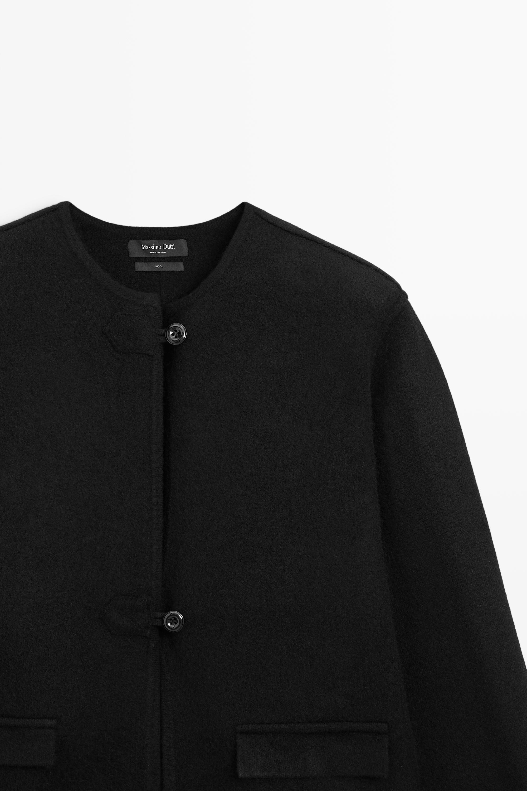 100% Wool Knit Cardigan with Button Details