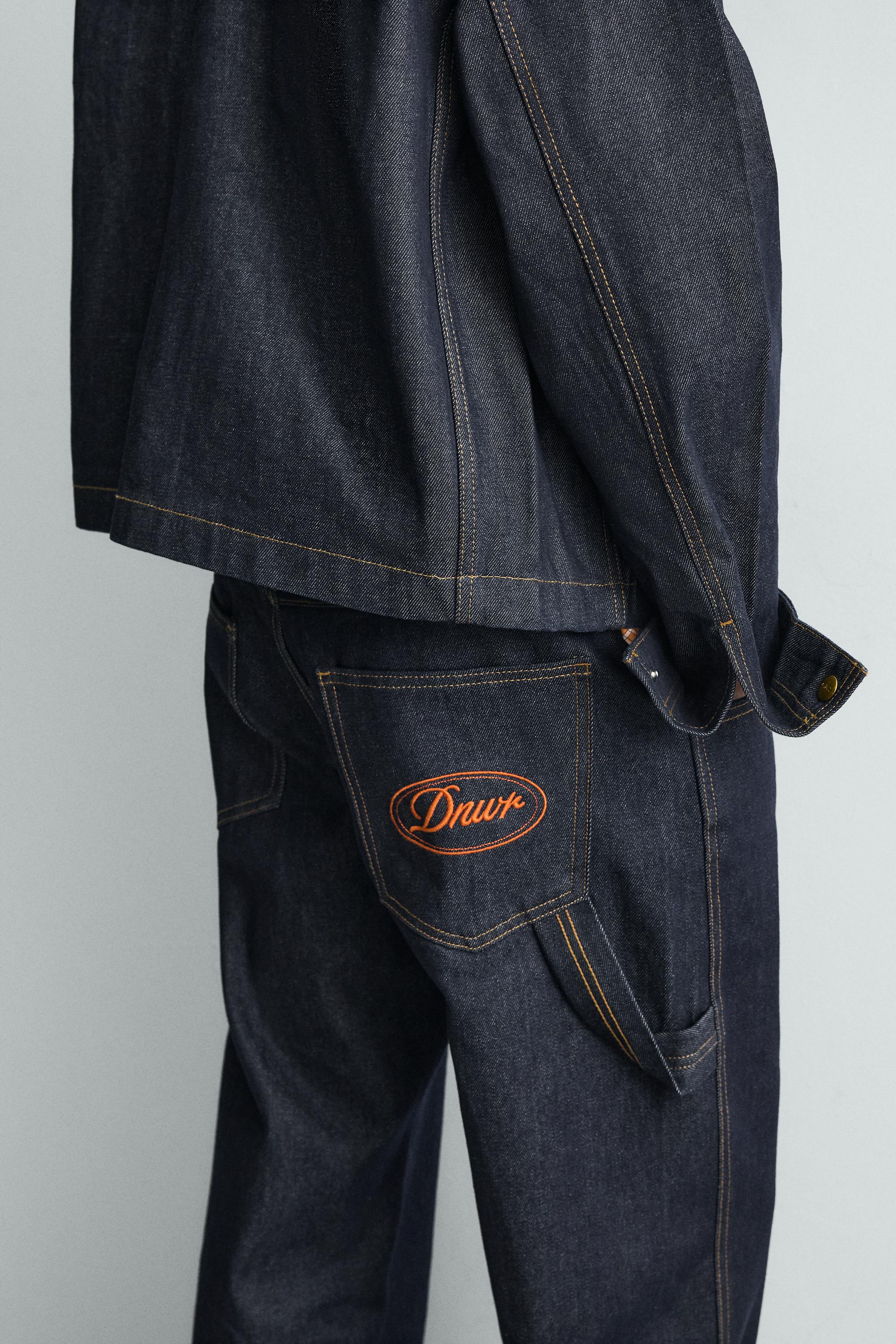 EMBROIDERED LOOSE FIT JEANS