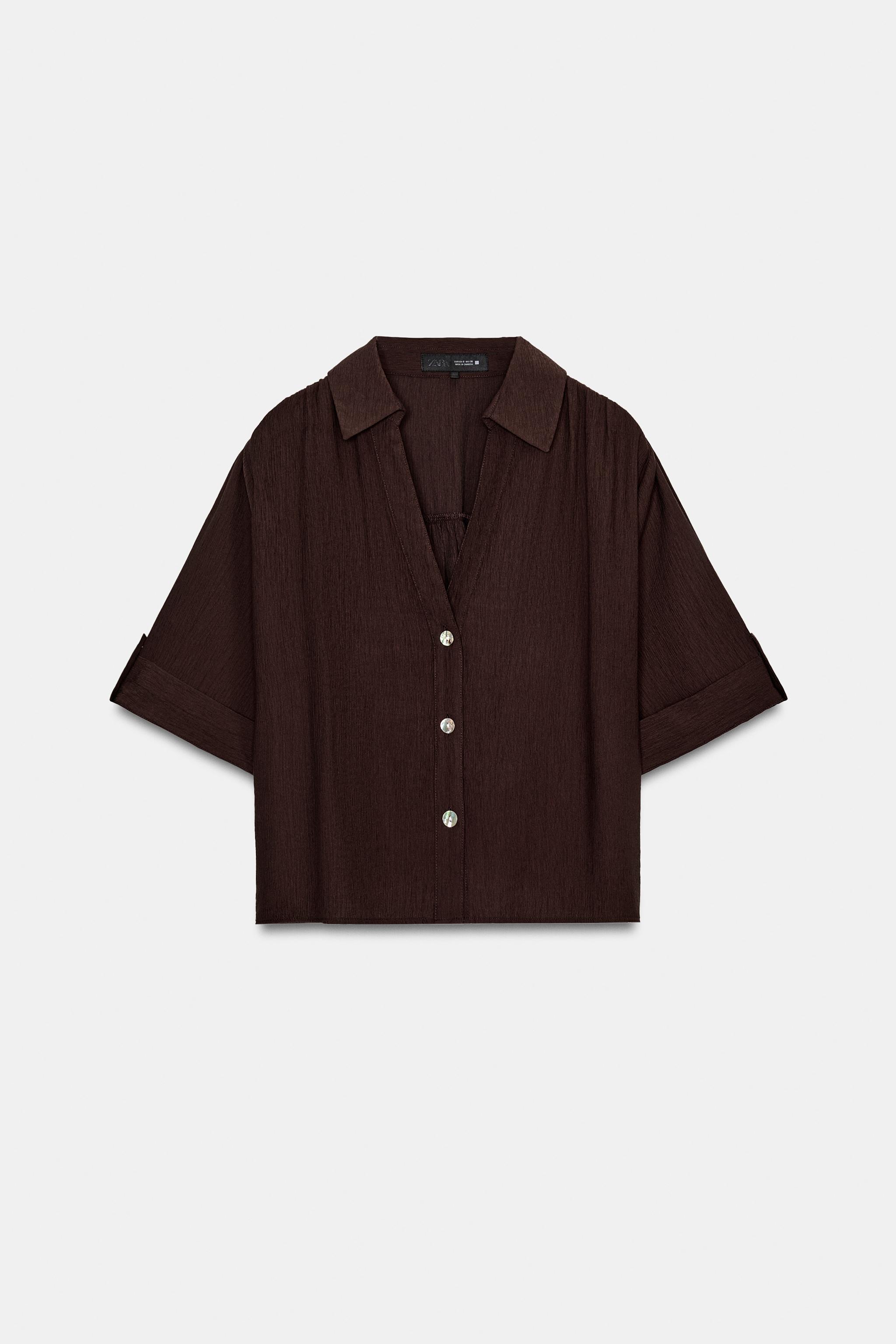 FLOWY SHORT SLEEVE SHIRT