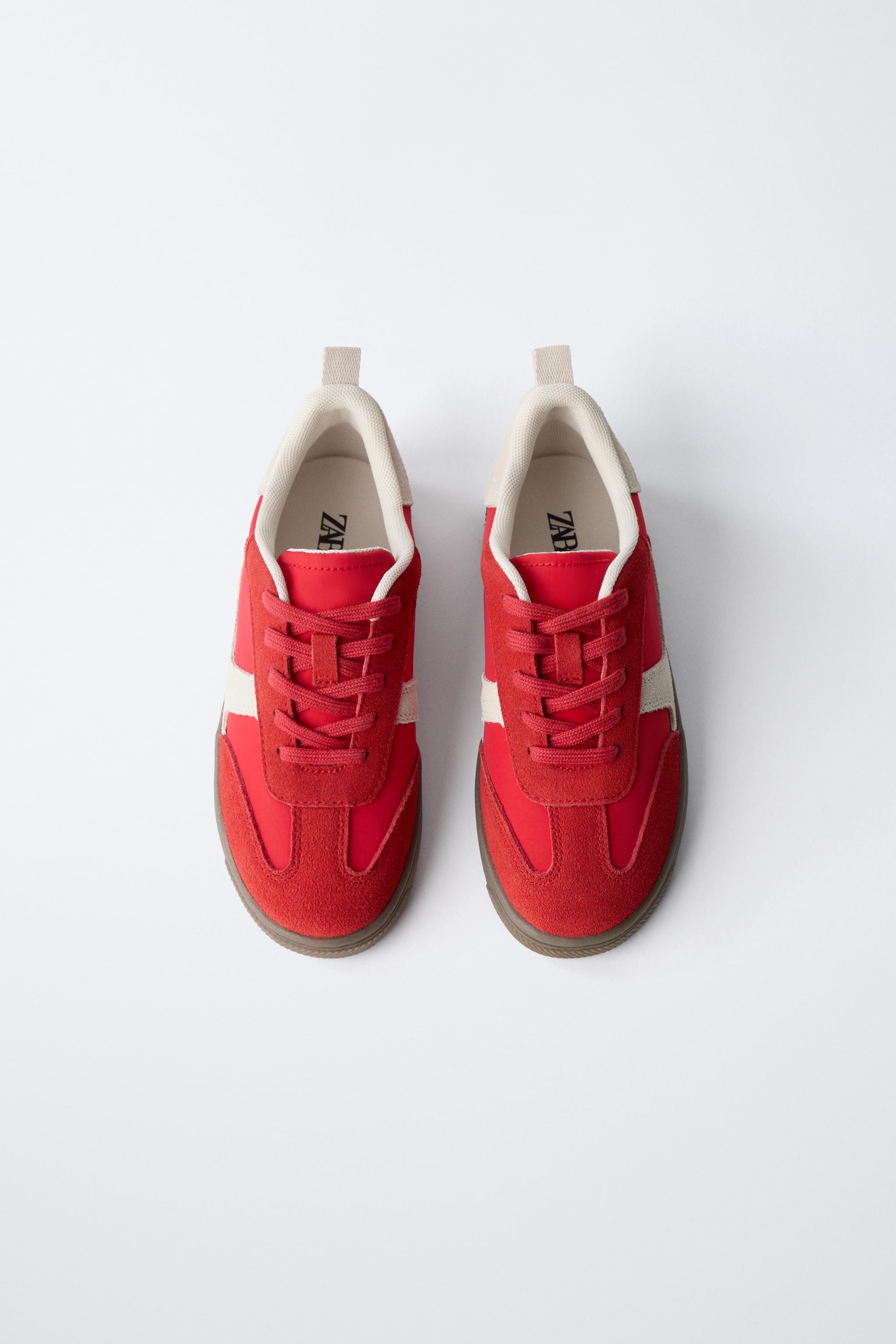 COMBINATION SNEAKERS - Red | ZARA Canada