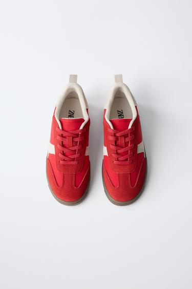 CONTRAST SNEAKERS - Red by Zara - Image 4