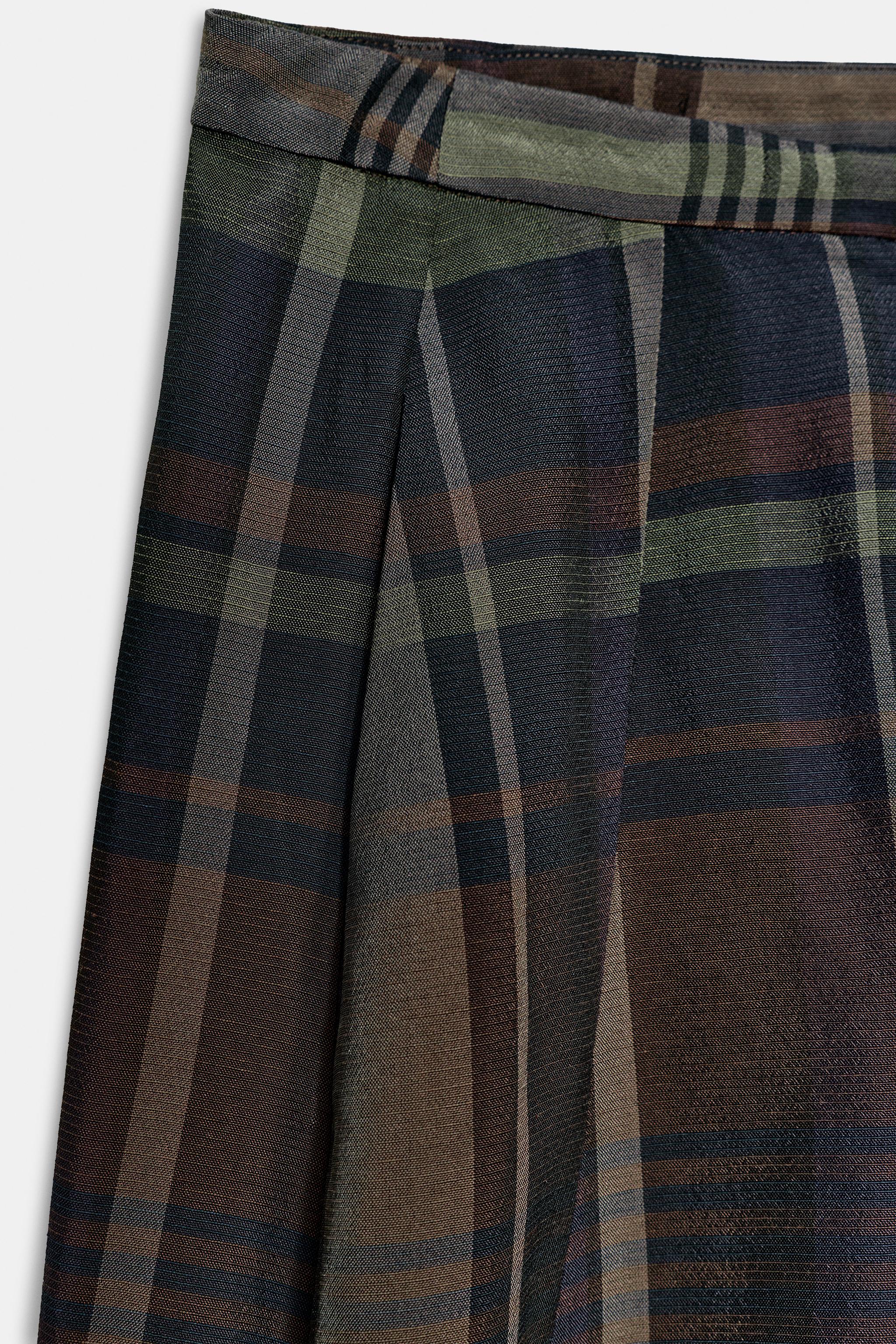 ZW COLLECTION PLAID BALLOON PANTS