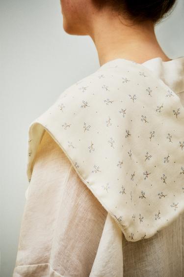 CHILDREN'S MINI FLOWER SHOULDER BIB - Oyster-white by Zara - Image 5